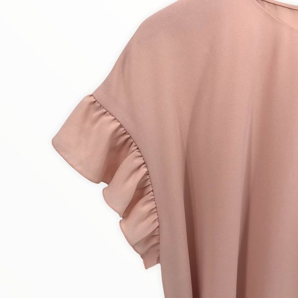 Wilfred Aritzia Ninette Ruffle Wrap Dress in Rose Quartz - Picture 6 of 13